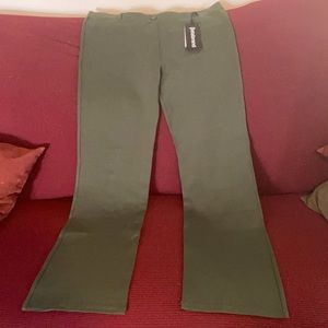 Betabrand stretch yoga pants 2X Long, Forest Green